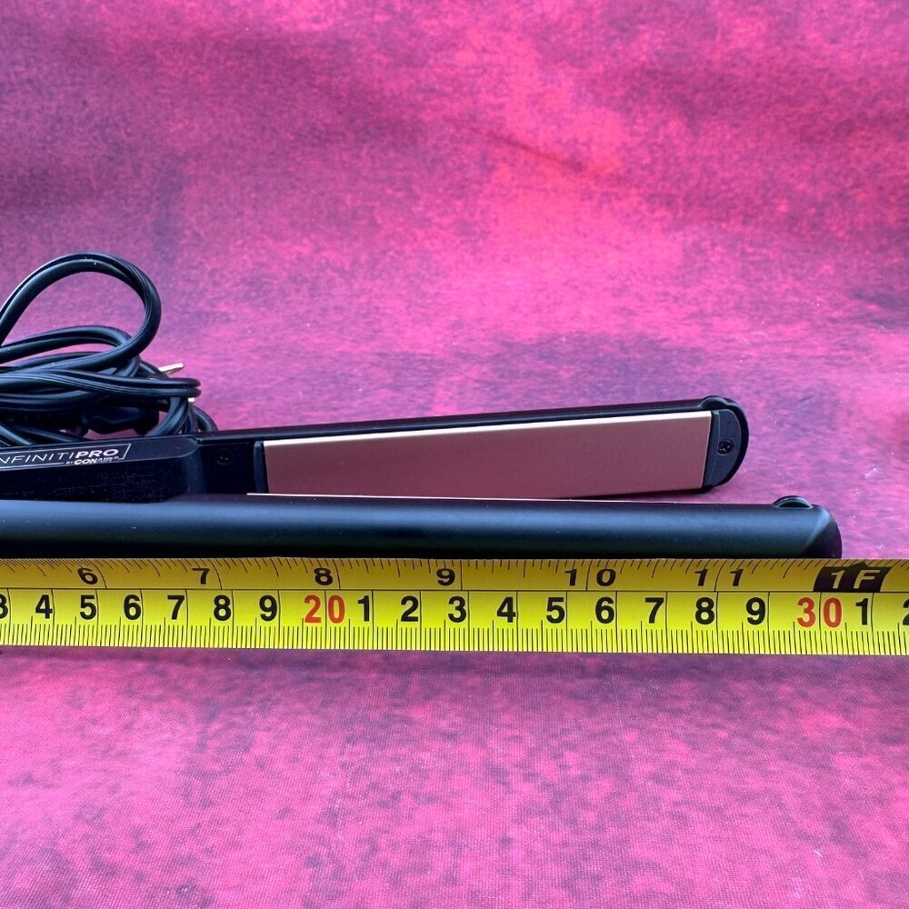 INFINITYPRO by CONAIR ROSE GOLD CERAMIC FLAT IRON, MODEL"CS810RGT" 1" WIDE PLATE - Picture 10 of 10